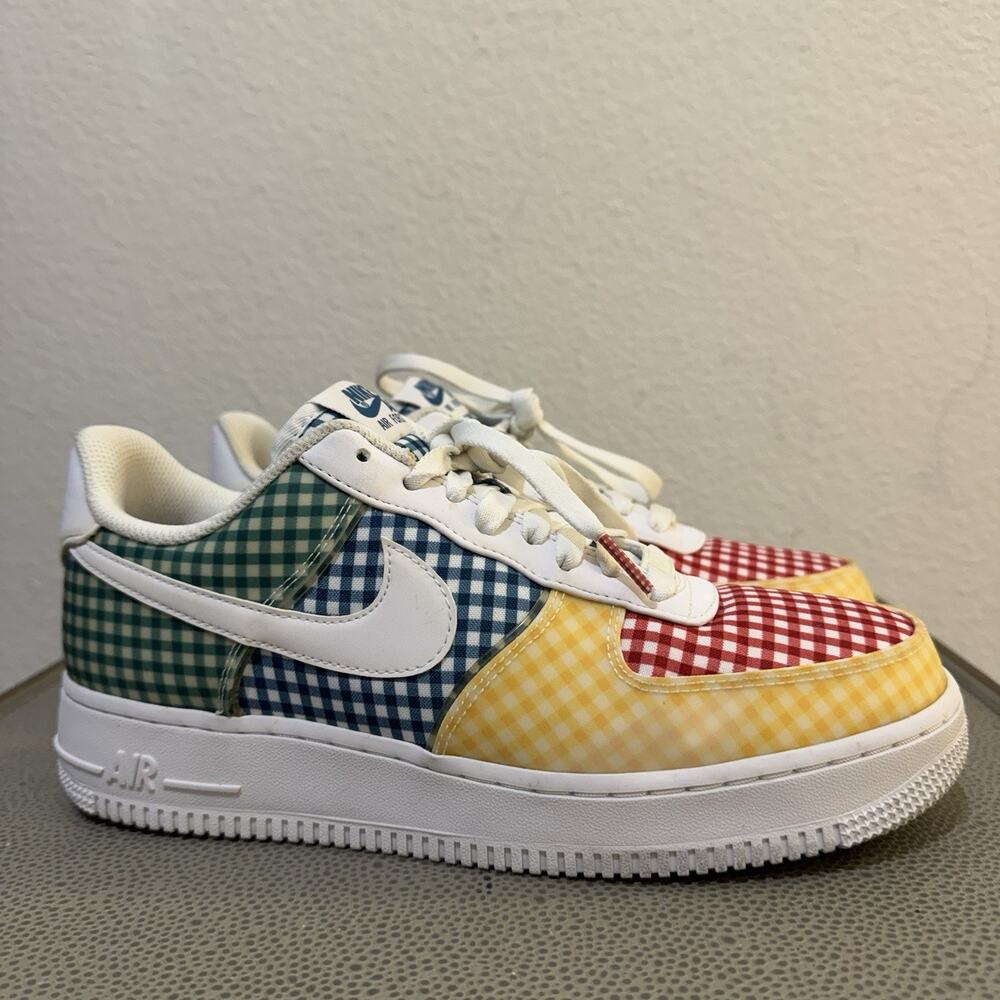 Nike Air Force 1 Low QS Gingham Pack Women's Sz 9 BV4891-100